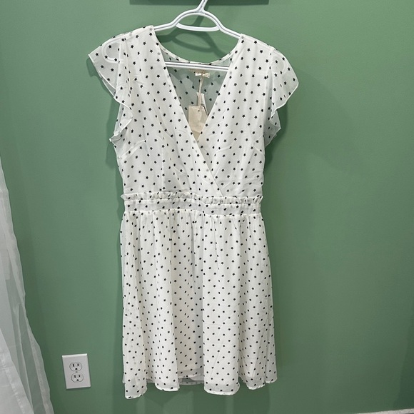 Hem & Thread Dresses & Skirts - Hem & Thread White Dress with Black Dots